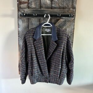 Women's Vintage Bagatelle Wool Blend Blazer Style Jacket